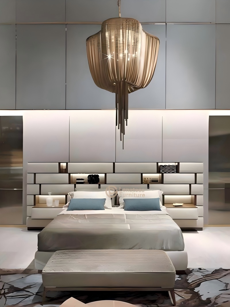 El lujo se une a la artesanía: nuestra nueva cama con elegantes detalles metálicos. ✨