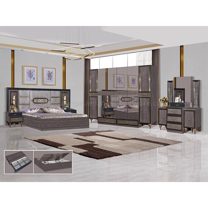 Juego de muebles de dormitorio de moda de estilo turco